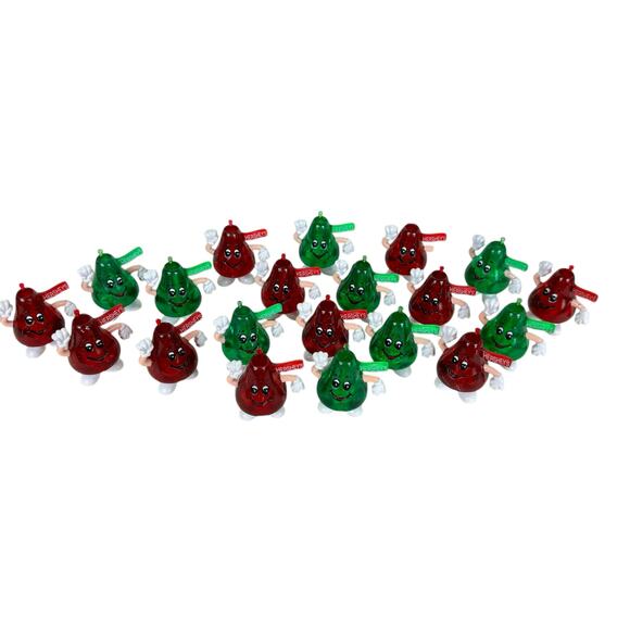 Vtg 1995 Hershey Christmas Kisses Red Green Lot of 20 Replacement Bulb Coverings